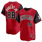 Men's Chicago White Sox #88 Luis Robert Jr. Red Black 2025 City Connect Limited Stitched Jersey Dzhi,baseball caps,new era cap wholesale,wholesale hats